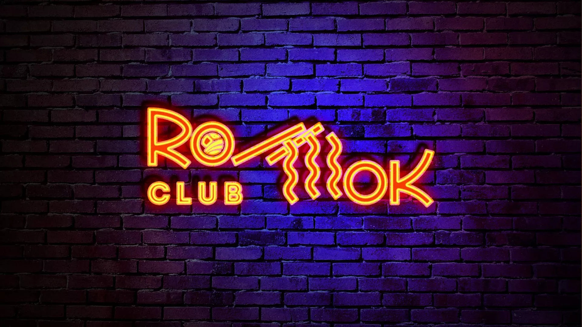 Разработка интерьерной вывески суши-бара «Roll Wok Club» в Черепаново