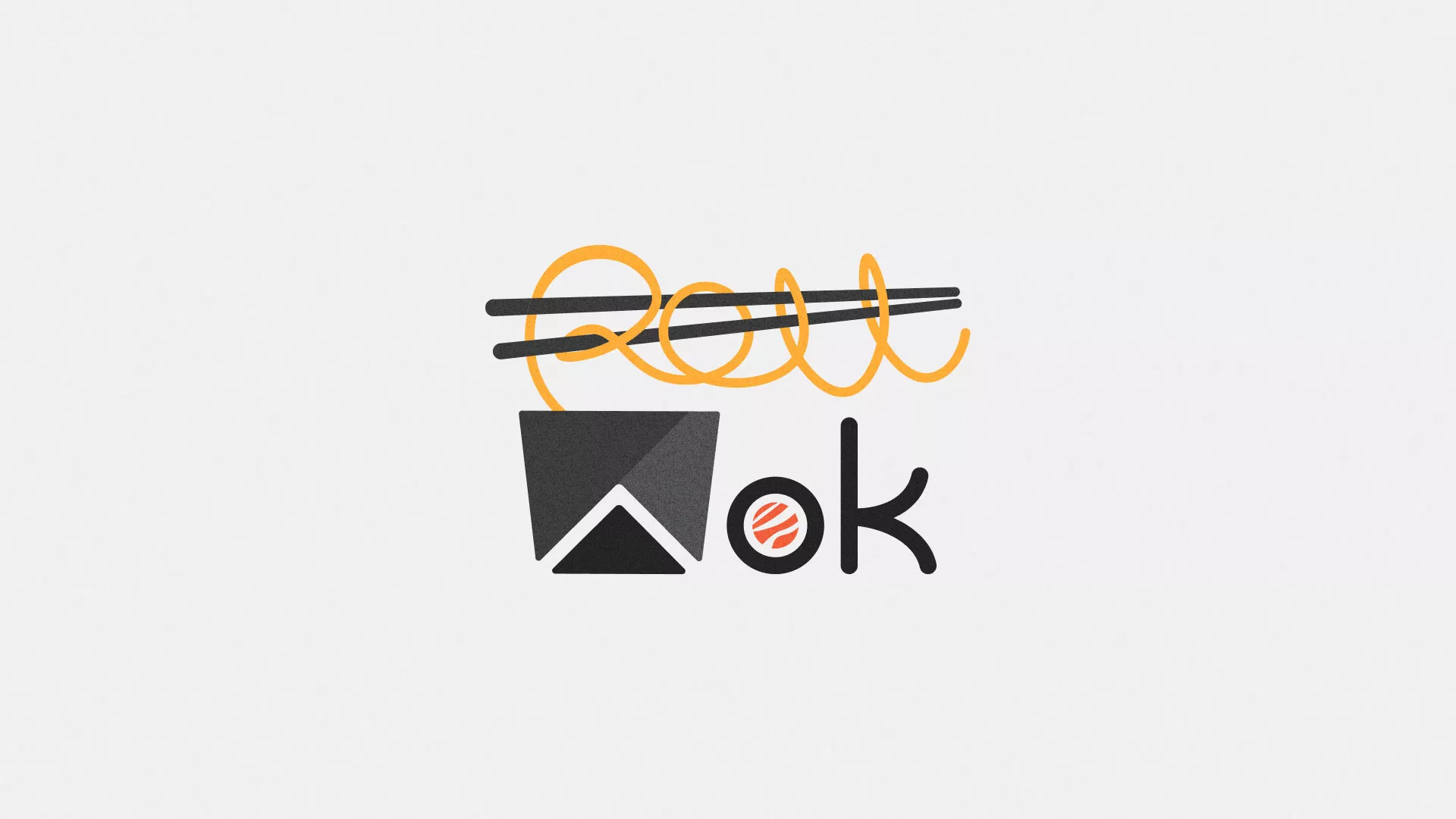 Разработка логотипа в Черепаново для суши-бара «Roll Wok Club» Разработка логотипа в Черепаново для суши-бара «Roll Wok Club»