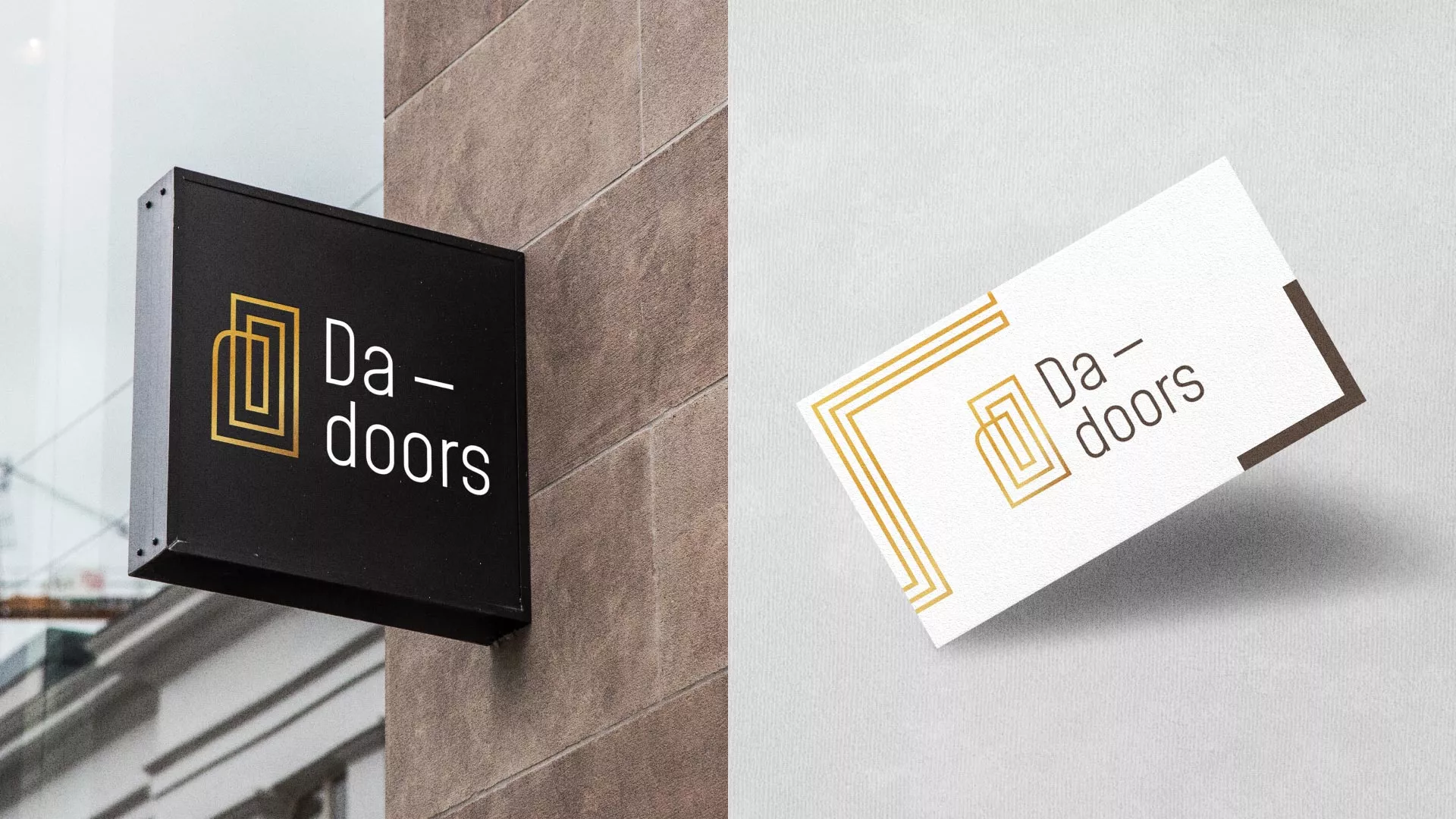 Разработка логотипа для компании «DA-DOORS» в Черепаново
